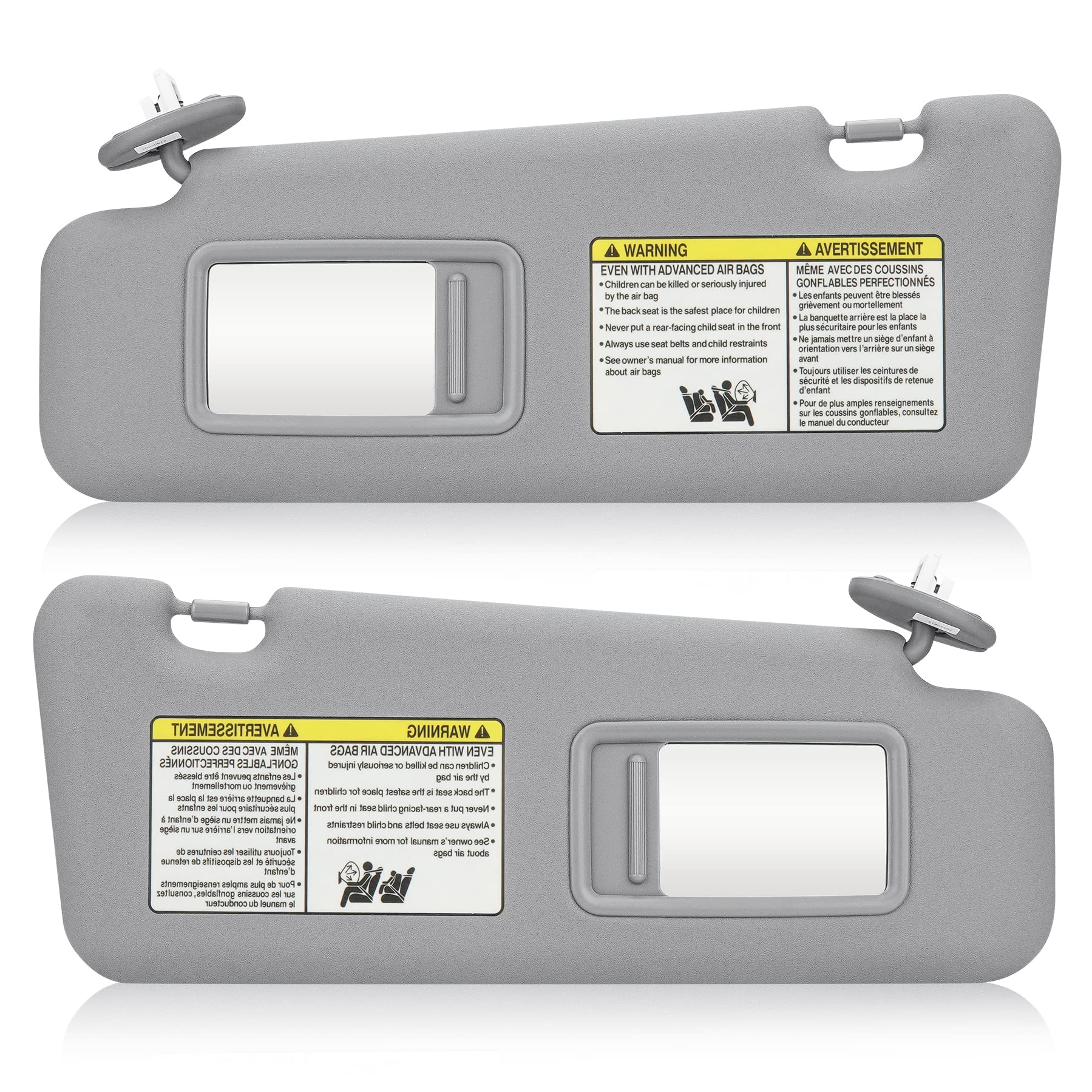 ファイル Toyota Highlander Visor Left & Right Sun Visor With Light For
